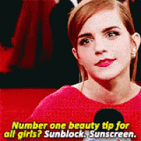 Emma Watson Sunscreen